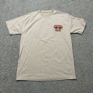 Vintage Men’s Harley Davidson Baghdad Iraq Short Sleeve Tan
